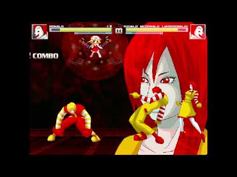 [MUGEN 1.1b1] Ronald McDonald (Donalddesu) VS His Fake Edit (JaskDonald)