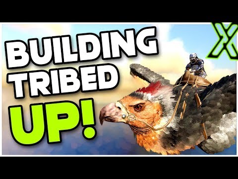 Joining A Tribe And Building Up! | ARK 6 Man PvP