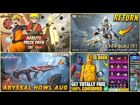 🔴 NARUTO PRIZE PATH CONFIRM | SILVER GURU M416 RETURN | ABYSSAL HOWL AUG RETURN | BAPE SET RETURN 🤩
