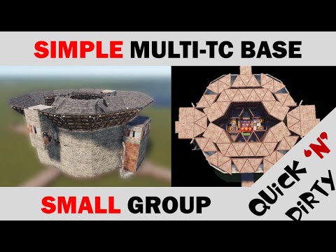 Small-Group Multi TC RUST Base Design CONCEPT | 35 Rockets to TC