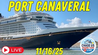 LIVE: Watching the Cruise Ships Leaving Port Canaveral LIVE! (Nov. 16, 2025)