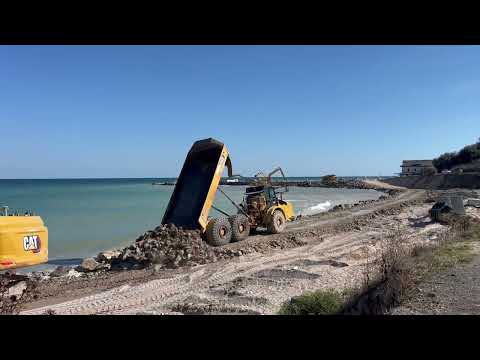 Plaja 2 Mai,  începutul lucrărilor (19.09.2025)
