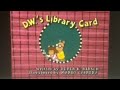 Arthur DWs Library Card Title Card