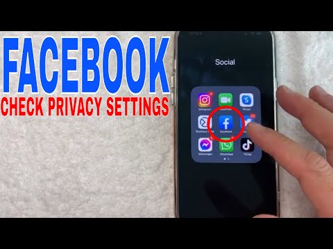 ✅  How To Check Facebook Privacy Settings 🔴
