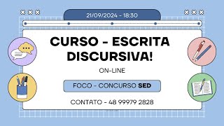 Aula Concurso SED - Professora Lizi Damiani