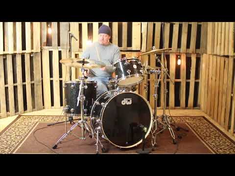 DW Collector's Black Ice Drum Set - 24, 13, 16 - SO#1159194