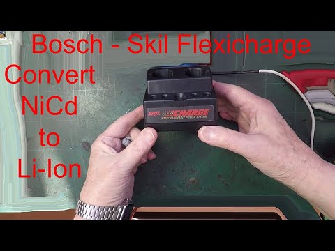 Convert Bosch 3.6 NiCd Flexicharge battery charger to Li-Ion charger
