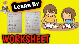Learn By WorkSheet | Color Recognition |Pictures Recognition | Buddhimaan SAR