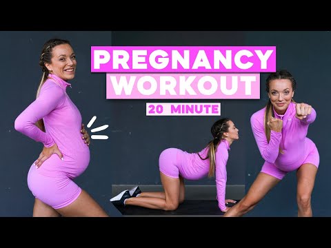 20 MIN Schwangerschaft Workout (pregnancy workout) / EASY Ganzkörper Training für alle Trimester! 🤰