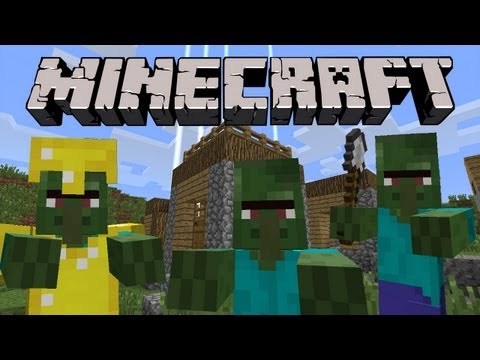 Minecraft 1.4 Snapshot: Zombie Villagers, Monster Armor & Weapons, Night Vision, & More! 12w32a