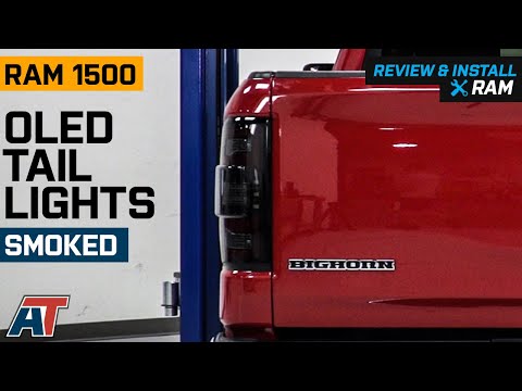2019-2021 RAM 1500 OLED Tail Lights; Black Housing; Smoked Lens Review & Install