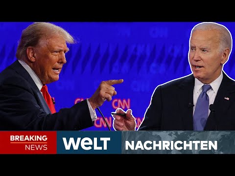 USA: Trump teilt aus! Aussetzer von Biden im Duell! Trump mit brisanter Ansage zu Ukraine | STREAM