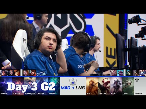 MAD vs LNG | Day 3 Group D S11 LoL Worlds 2021 | Mad Lions vs LNG Gaming - Groups full game