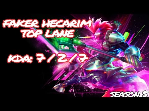 SKT T1 Faker  Hecarim vs Yasuo   CJ Entus viviD, KR LOLProReplays Challenger (FullGame)