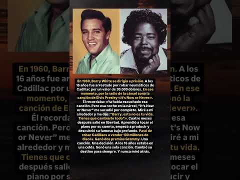Cómo una canción de Elvis Presley cambió por completo la vida de Barry White