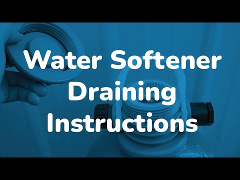 On The Go Portable Water Softener Draining Instructions