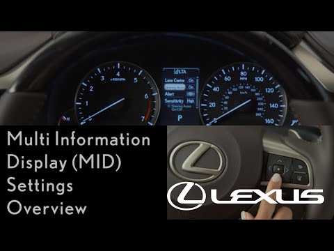 How-To Use the Multi-Informational Display (MID) Settings| Lexus RX