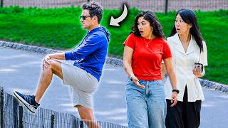 She Took the DIRECT HIT! Funny Fart Prank in NYC!