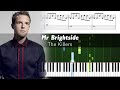 The Killers - Mr Brightside - Piano Tutorial + SHEETS