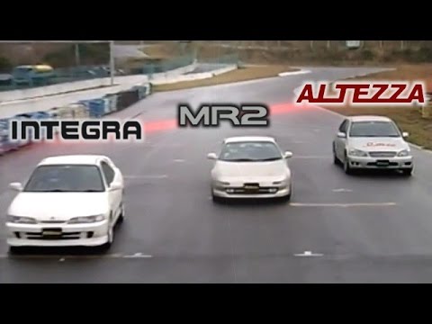 [ENG CC] Integra Type R vs. MR2 G Limited vs. Altezza RS200 Ebisu HV36
