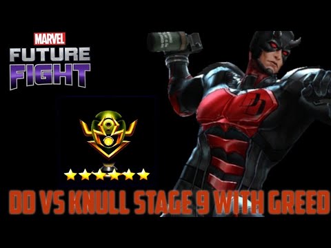 Daredevil vs Knull stage 9 with Greed Marvel future fight
