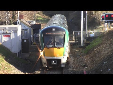 Irish Rail 22000 Class Intercity Train - Ballymanus Railway Crossing, Wicklow