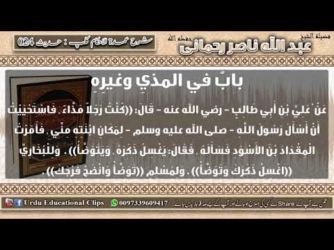 24  Umdat ul Ahkam Kitab Altaharah   mazee ka khurooj