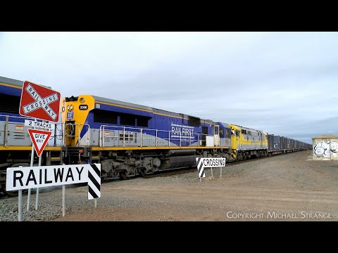 1CK1 QUBE Viterra Containerized Grain Train With 44202 (15/10/2023) - PoathTV Australian Railways