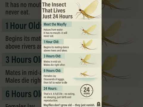 Why Mayflies Live Only 24 Hours – Nature’s Fastest Life Cycle