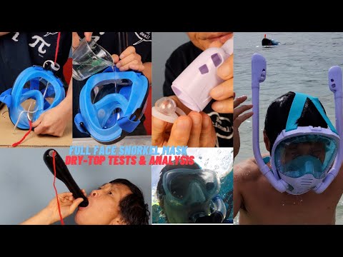 3-Step Full Face Snorkel Mask Test & 3-Step Dry Top Test, Comprehensive Analysis & Demo