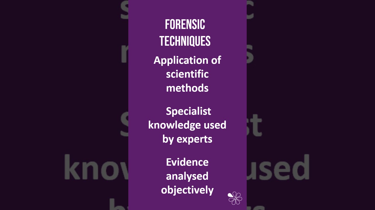 Forensic Techniques | 60 Second Criminology (WJEC Level 3: Unit 3)