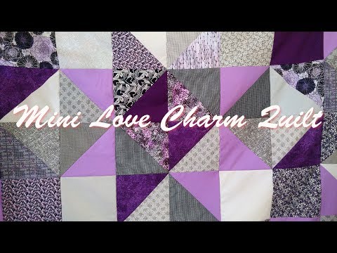 Mini love charm quilt - Donation