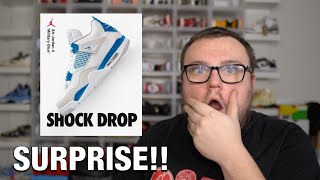 SHOCK DROP SURPRISE AIR JORDAN 4 MILITARY BLUE HUGE UPDATE CONFIRMED COMING SOON!!
