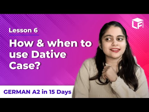 How To Use Dative In German | Learn German A2 In 15 Days | Learn German as per GOETHE 2024-2025