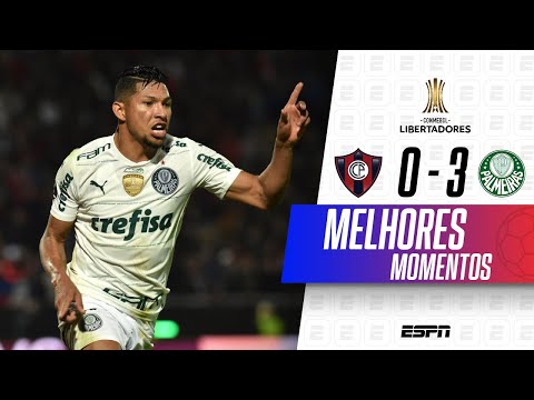 Gols e lances de Cerro Porteño x Palmeiras
