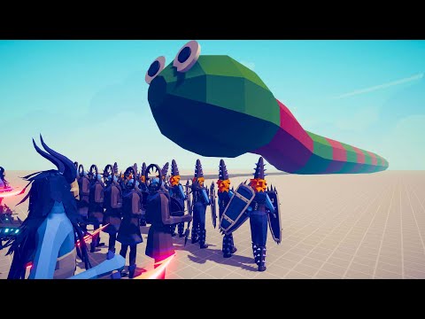 GIANT TITANOBOA vs EVERY FACTION | TABS Totally Accurate Battle Simulator