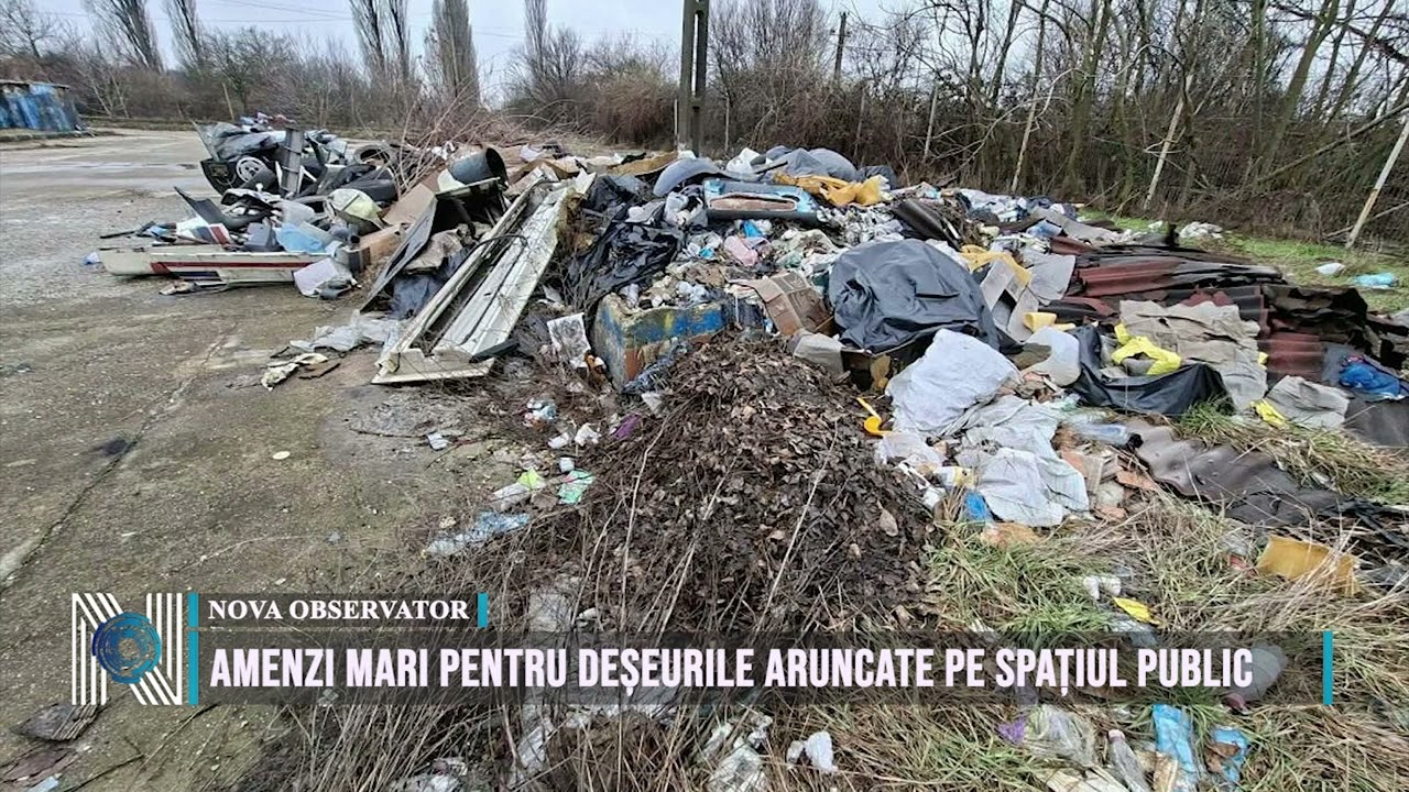 Amenzi mari pentru deșeurile aruncate pe spațiul public