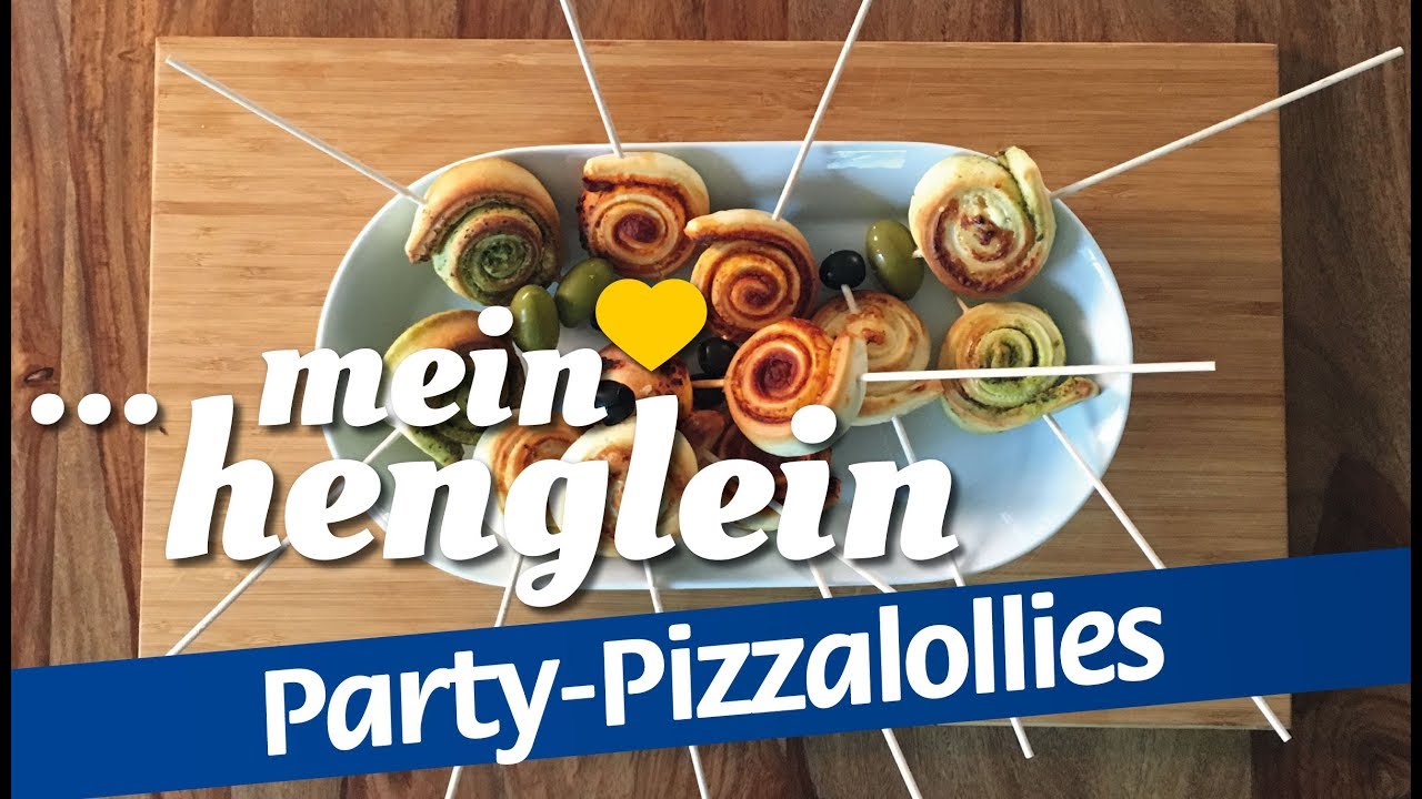 Party-Pizzalollies mit frischem Pizzateig von HENGLEIN