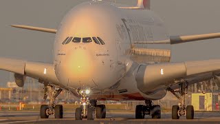STUNNING EMIRATES A380 Take Off!