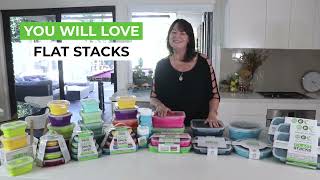 Meal Prepping Made Easy - Flat Stacks Collapsible Silicone F