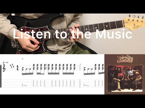 Doobie Brothers - Listen To The Music (guitar cover with tabs & chords)