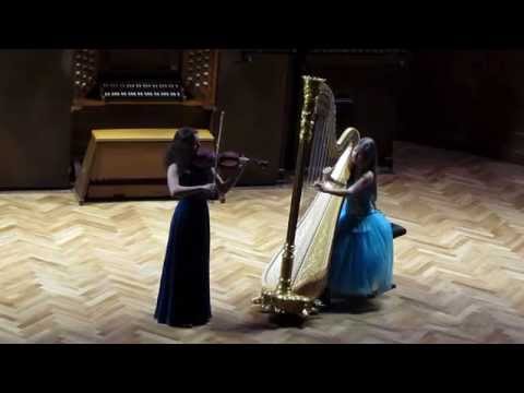 Ekaterina Dvoretskaya (harp) & Zinoviya Nesterenko (violin) plays J.Massenet - Meditation