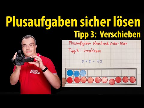 Plusaufgaben sicher lösen - Tipp 3: Verschieben - Lehrerschmidt - Grundschule