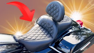 Saddlemen Roadsofa Seat with Backrest for Harleys