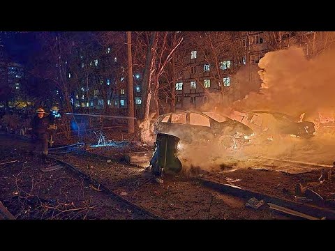 Russia launches large-scale drone strikes on Kharkiv and Kramatorsk