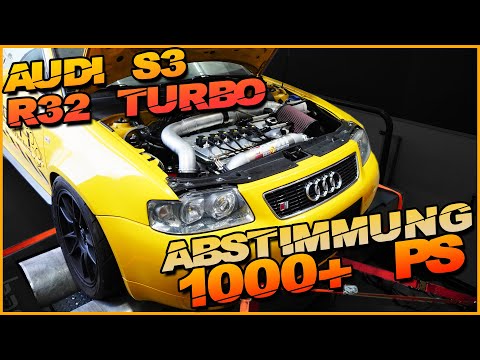 1000PS GEKNACKT! AUDI S3 R32 TURBO auf dem DYNO! | Beth Rennsporttechnik