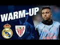 Real Madrid vs Athletic Club | Pre-match warm-up at the Santiago Bernabéu!