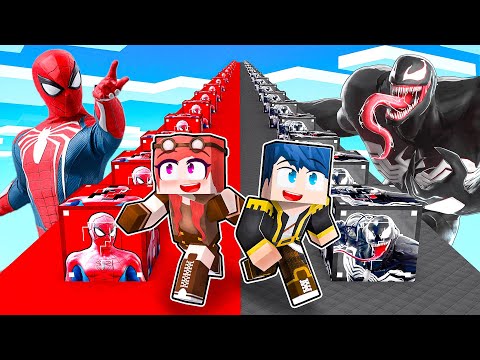 LUCKY BLOCK DI SPIDERMAN VS LUCKY BLOCK DI VENOM!