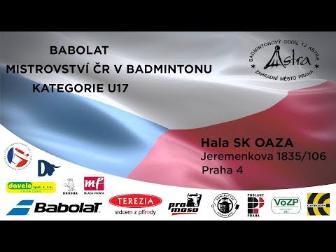 II. den Kurt 2 – Babolat MČR v Badmintonu U17 – SK Oáza Praha 2017