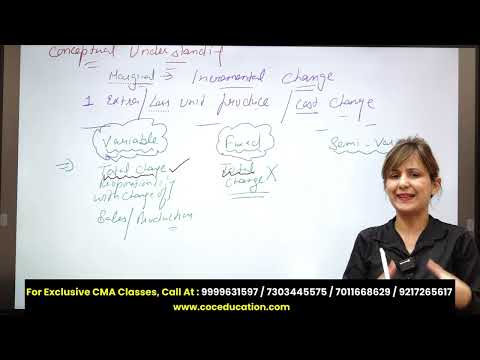 Lec 2 | Introduction of Marginal Costing ( Demo class ) By ACCA Amarjit Kaur